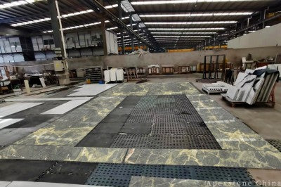 12x24 Classic Green Marble wall panels