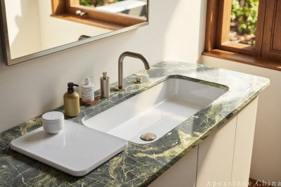 2cm green Marble vanity tops
