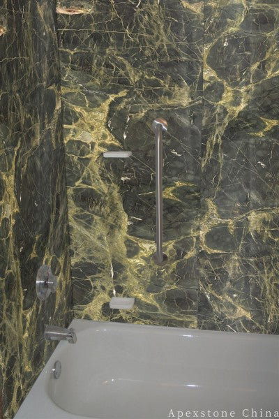 12x24 Classic Green Marble wall panels