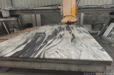 Waterfall Cloudy Atlas Marble benchtops