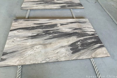 Waterfall Cloudy Atlas Marble benchtops