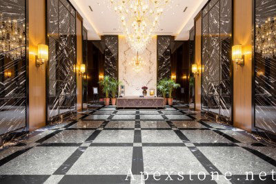 large black Marble floor mall