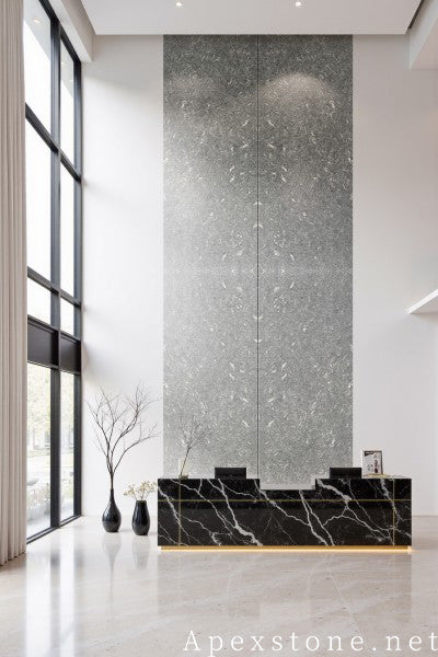 large black Marble floor mall