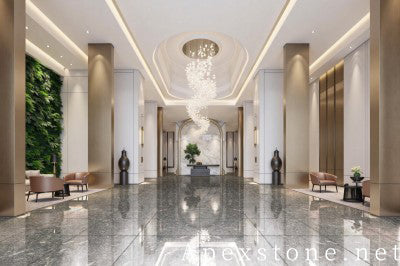 large black Marble floor mall
