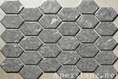 composite Cloudy Ink Marble floor tiles