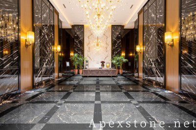 small black Marble wall mall