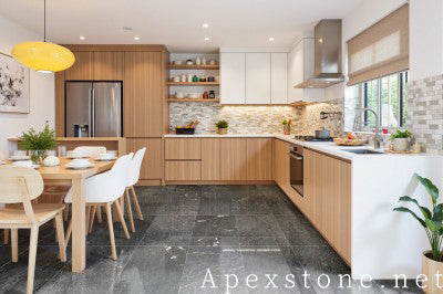 20mm Cosmic Black Marble tiles