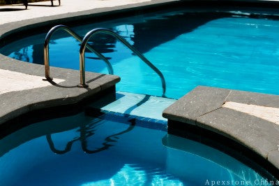 grey Marble 4 inch decking pool