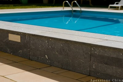 grey Marble 4 inch decking pool