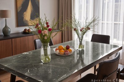italian grey Marble dining table