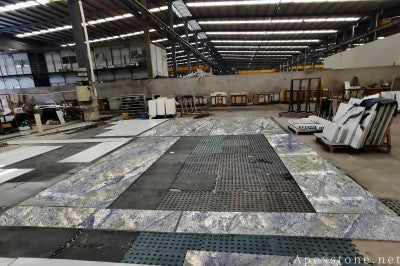 small Dream Sapphire Blue Granite wall panels