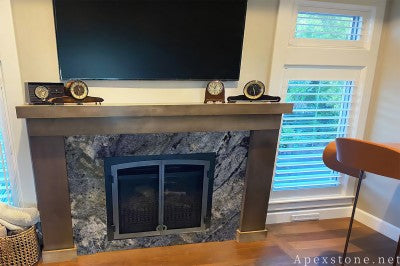 small Dream Sapphire Blue Granite wall panels