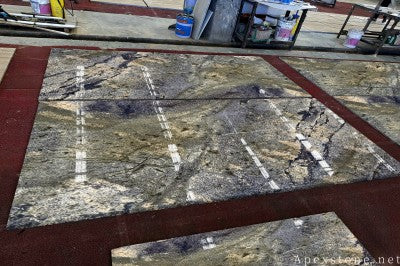 small Dream Sapphire Blue Granite wall panels