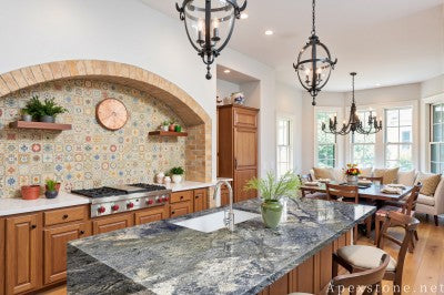 Leathered Dream Sapphire Blue Granite island countertops