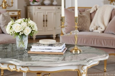 small green Marble coffee table