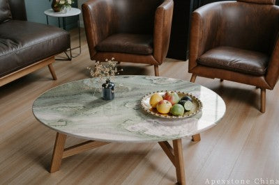 small green Marble coffee table