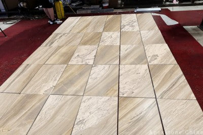 3/4 inch Earl White Marble tiles