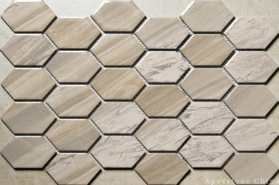 12 x 12 Earl White Marble mosaic tiles