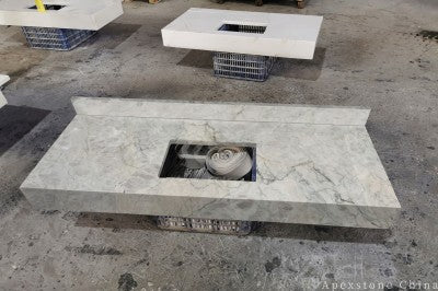 1/4 inch Elizabeth White Marble slabs