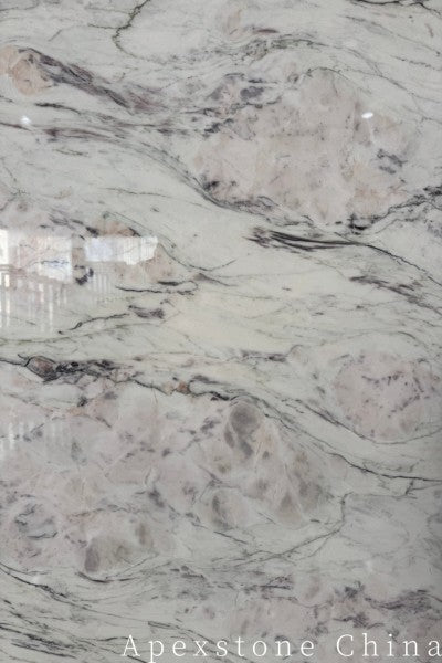 50mm Elizabeth White Marble hearth