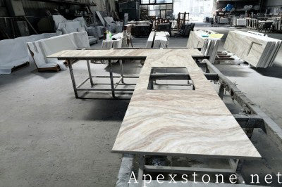 Honed Fantasy Brown Quartzite tops