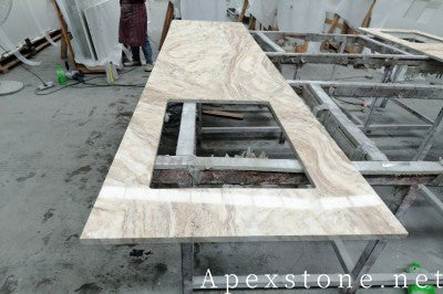 Honed Fantasy Brown Quartzite tops