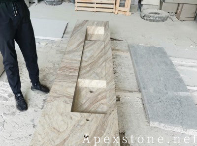 antique brown Quartzite sinks