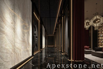 50mm brown Quartzite wall corridor