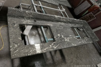 Solid grey Marble vanity tops