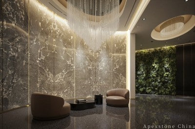 4 inch grey Marble floor lounge