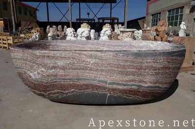 jacuzzi Fendi Red Marble bathtub