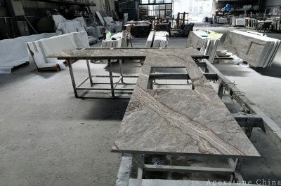 3/4 inch Fior Di Pesco Marble tops