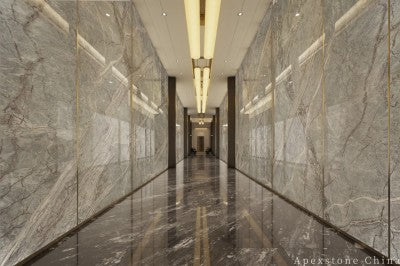 30mm grey Marble floor office
