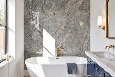 Fior Di Pesco stone grey Marble slabs