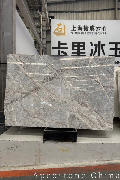 Fior Di Pesco stone grey Marble slabs