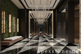 polished grey Marble floor foyer