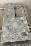 Prefabricated Fossil Ash Marble island countertops