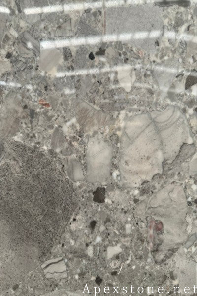 Prefabricated Fossil Ash Marble island countertops