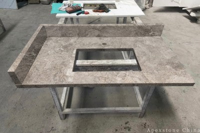 36 inch vanity brown Marble vanity tops