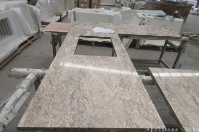 George Wood Grain stone brown Marble slabs