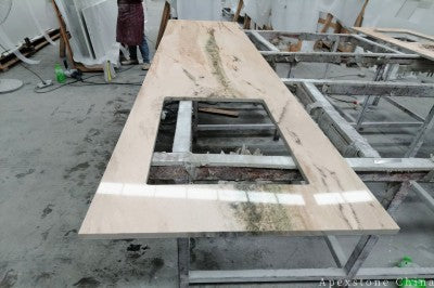 2cm Green Crystal Quartzite tops