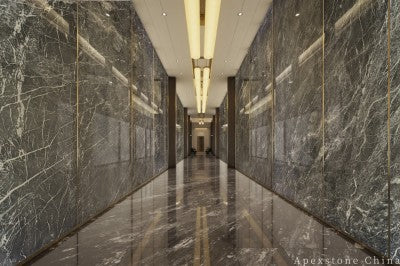 stone veneer grey Marble wall office