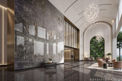 4 inch grey Marble wall office