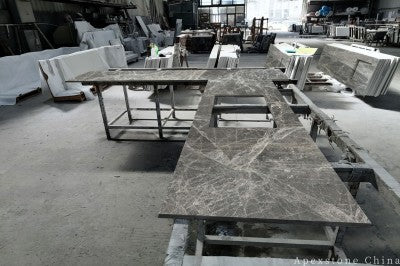 3cm Hermes Grey Marble tops