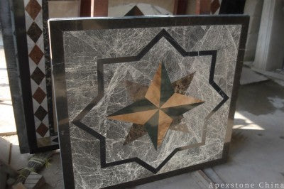 polishing Hermes Grey Marble medallion