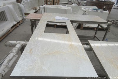Ice Age stone white Onyx slabs