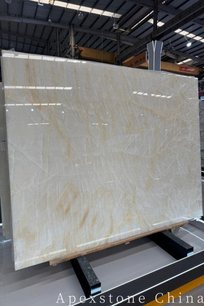 Ice Age stone white Onyx slabs