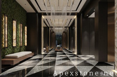polishing Impression Grey Marble medallion
