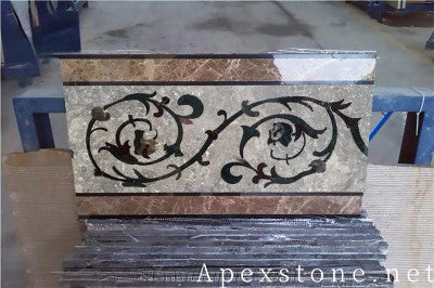 polishing Impression Grey Marble medallion