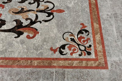 polishing Impression Grey Marble medallion